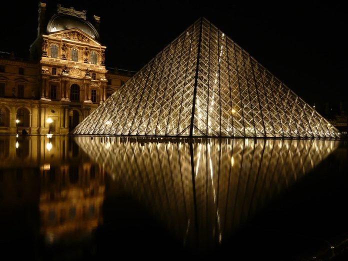 The Louvre by night