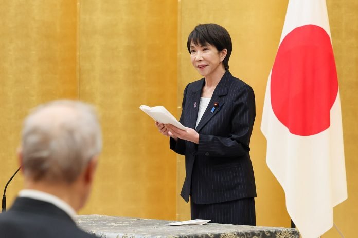 Sanae Takaichi at the Safe and Secure community awards