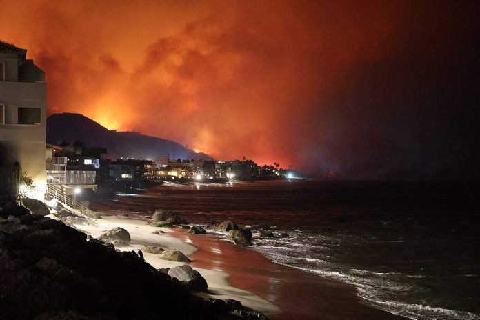 More details The Palisades Fire viewed from the shoreline on January 8