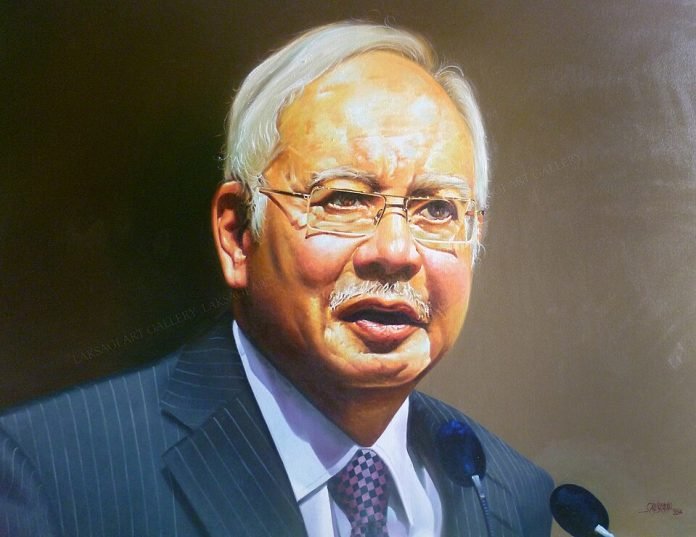 Najib Razak Oil Painting An oil painting of Najib Razak