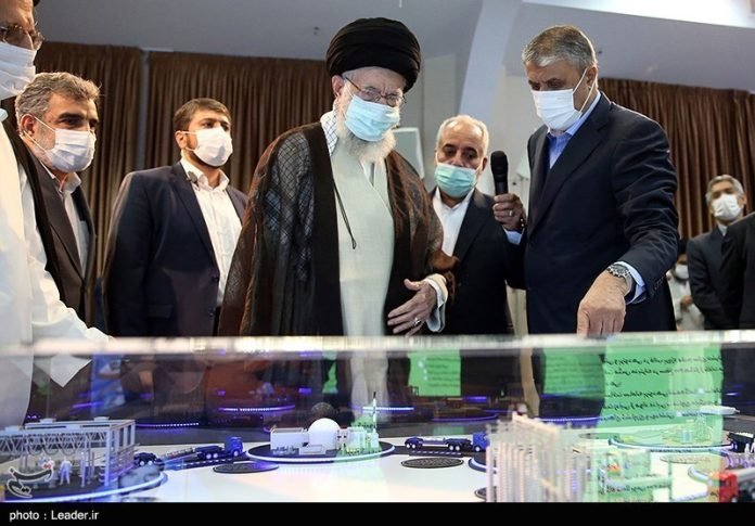 Ayatollah Khamenei Visits Exhibition of Nuclear Achievements in 2023
