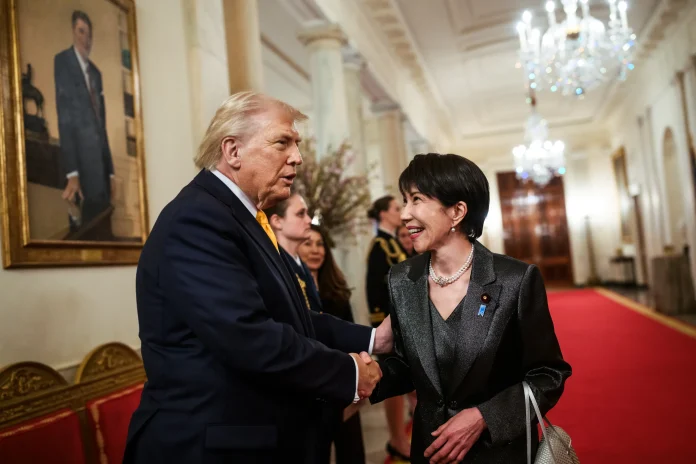 President Donald J. Trump and Japanese Prime Minister Sanae Takaichi