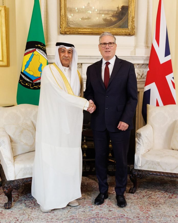 Prime Minister Keir Starmer meets Jasem Mohamed Albudaiw
