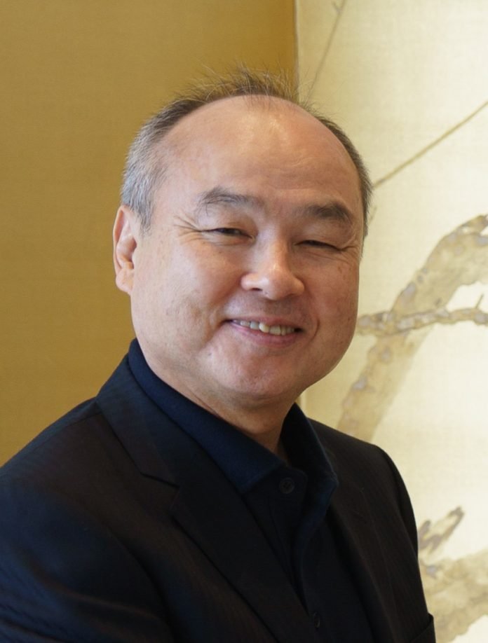 SoftBank Group CEO Masayoshi Son at its headquarters in Tokyo on May 12, 2025