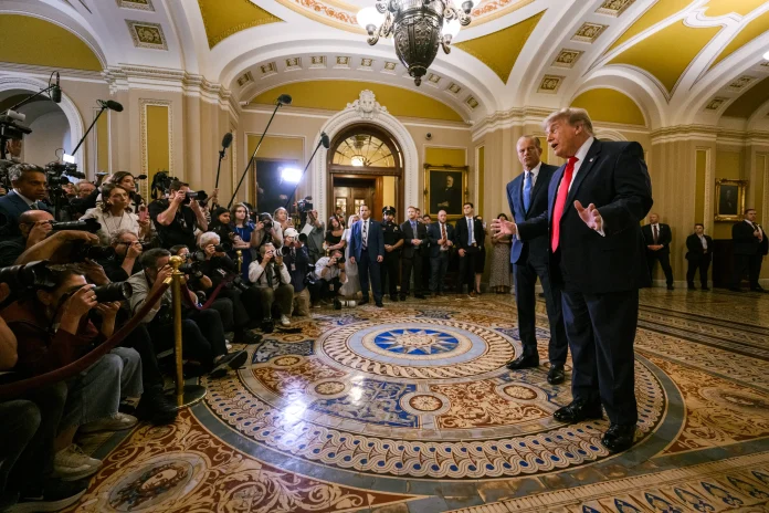 President Donald J. Trump meets with GOP leadership at the U.S. Capitol, June 24, 2026