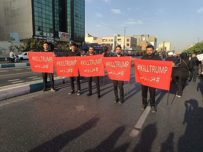 KILLTRUMP_banners_during_Ali_Khamenei_funeral_procession_in_Tehran